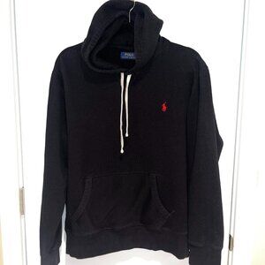 Polo Ralph Lauren icon logo fleece hoodie in black